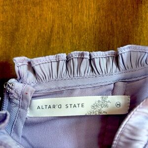 Altr’d State dress:  Beautiful lavender satin dress.  Size M